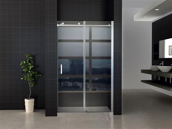 Creavit DOUCHE SCHUIFDEUR 1200x1950CM 8CM in chroom.  Normaal stock  1 week